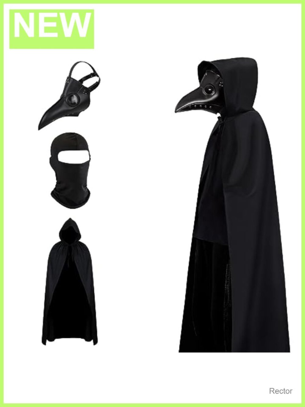 Steampunk Plague Doctor Mask PU Leather Metal Cosplay Costume